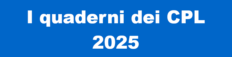 Quaderni dei CPL 2025